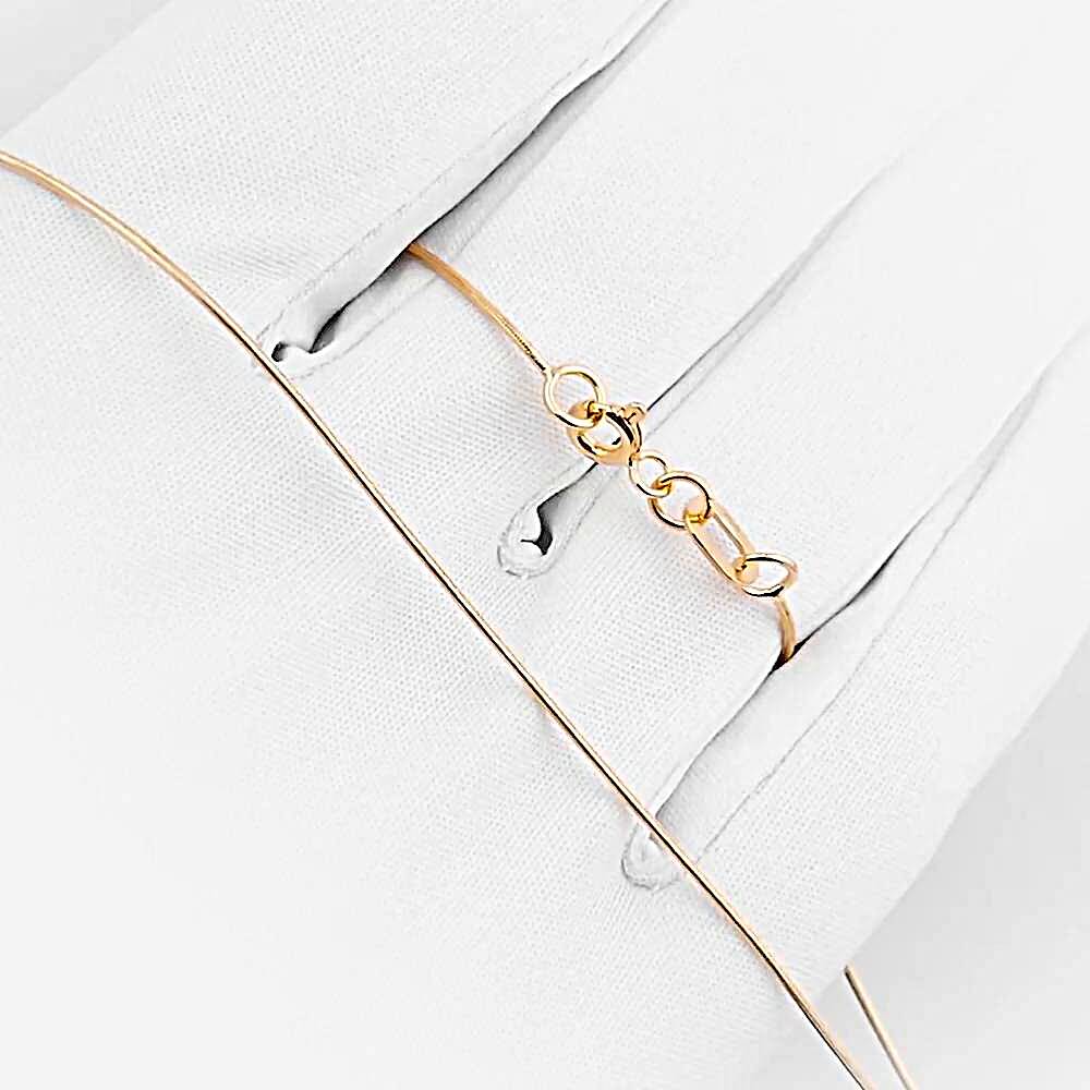 Цепь тондо из красного золота 375 пробы