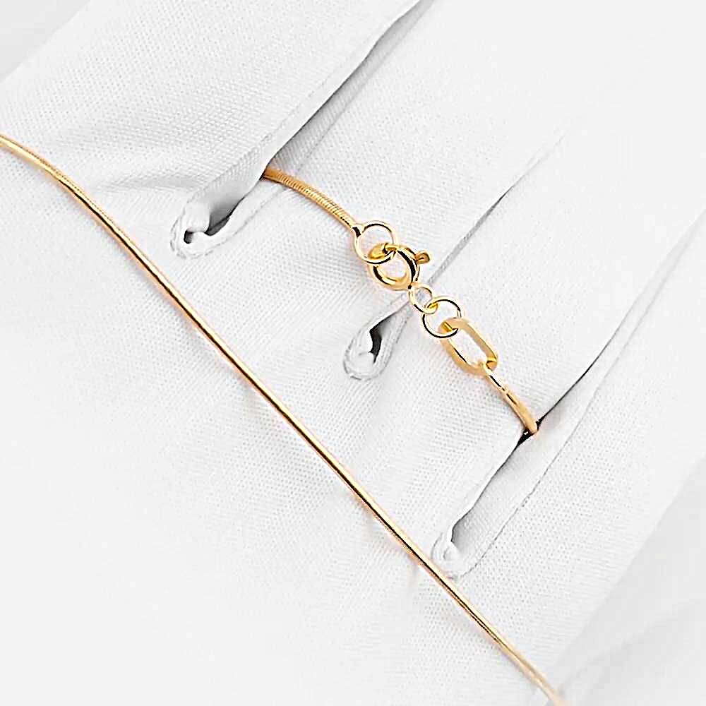 Цепь тондо из красного золота 375 пробы