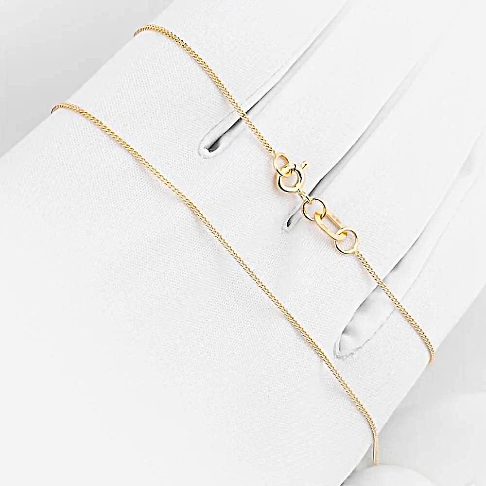 Цепь панцирь из красного золота 585 пробы