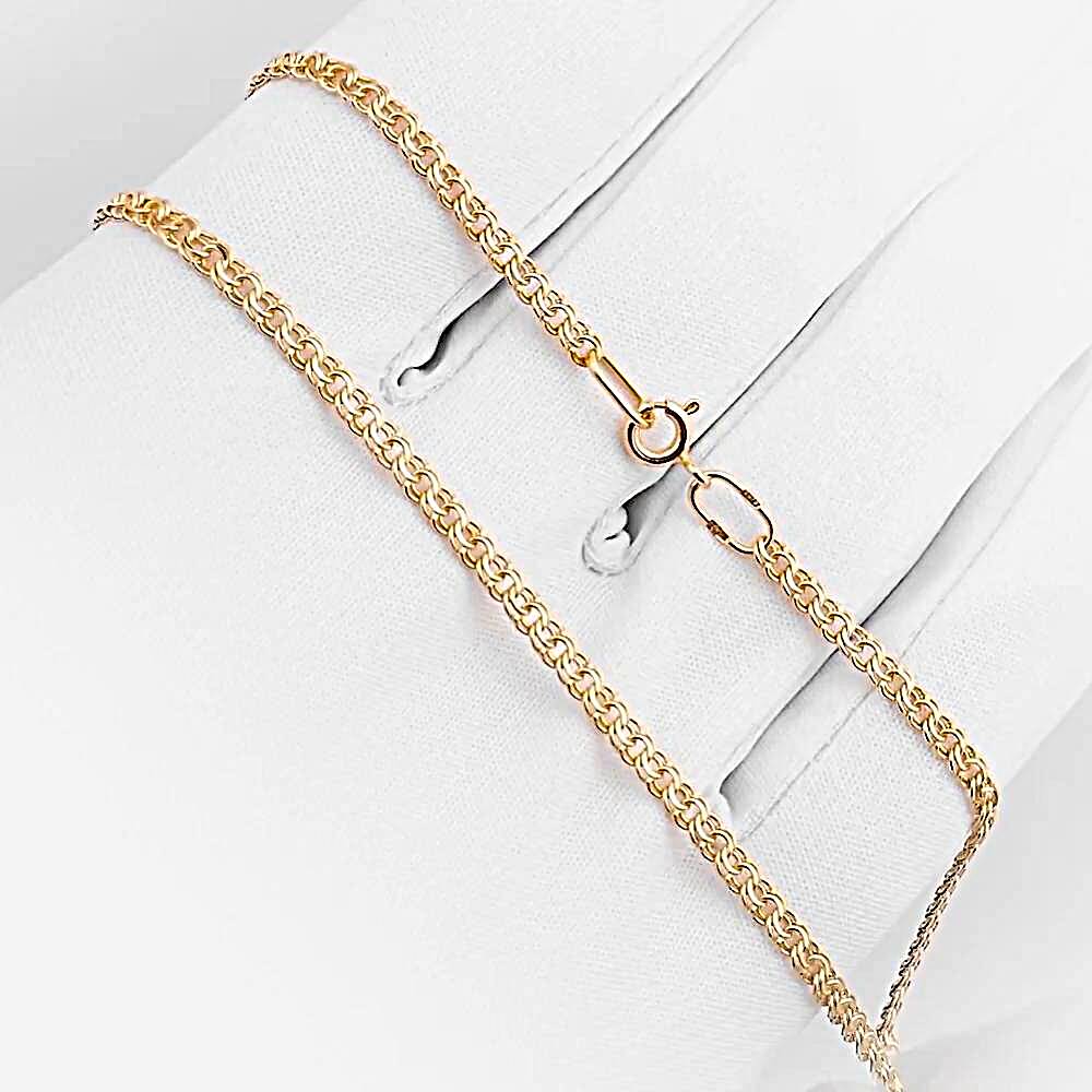 Цепь бисмарк из красного золота 585 пробы 1