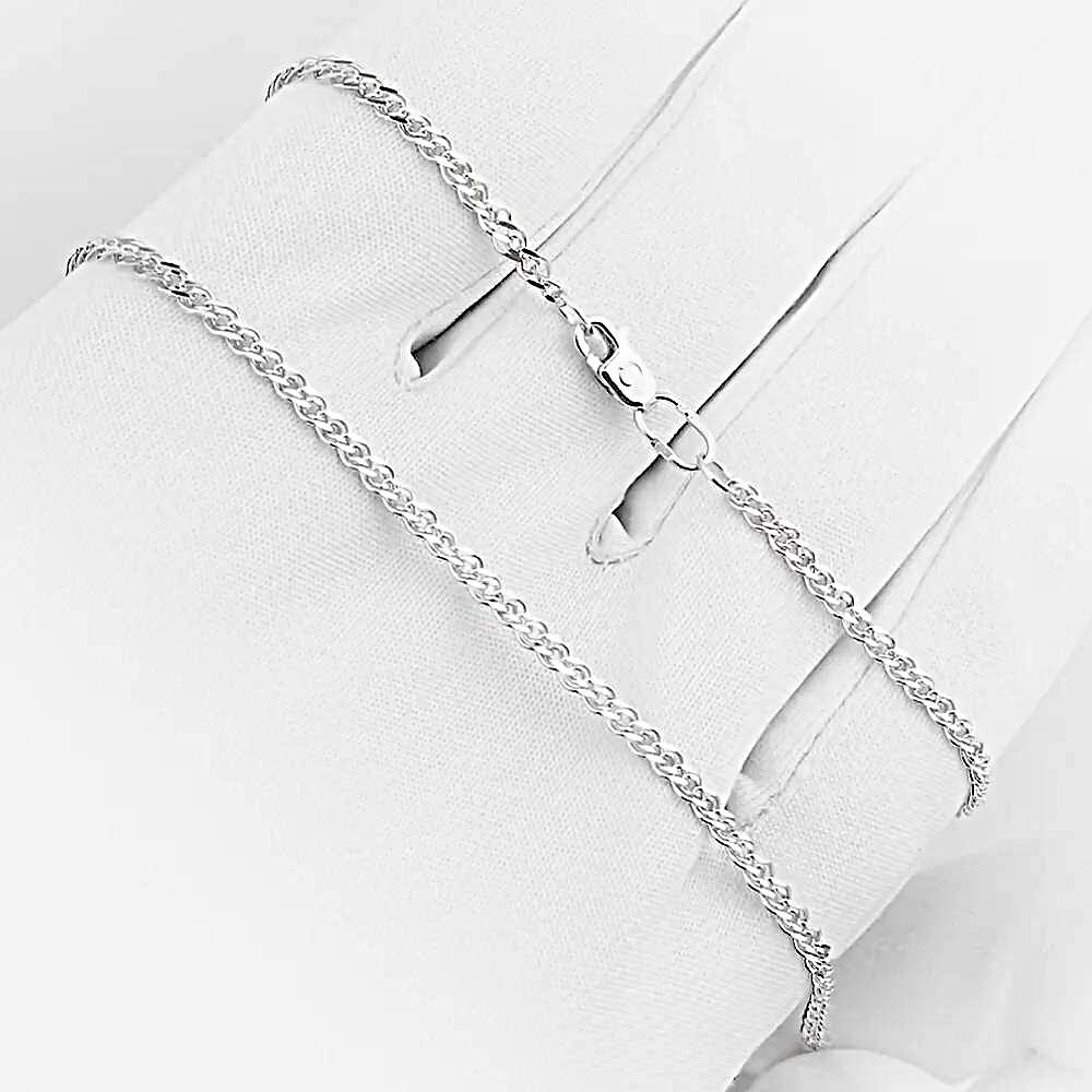 Цепь нонна из белого золота 585 пробы