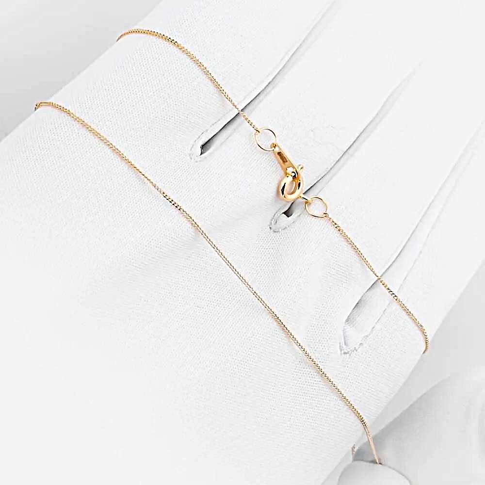 Цепь панцирь из красного золота 585 пробы