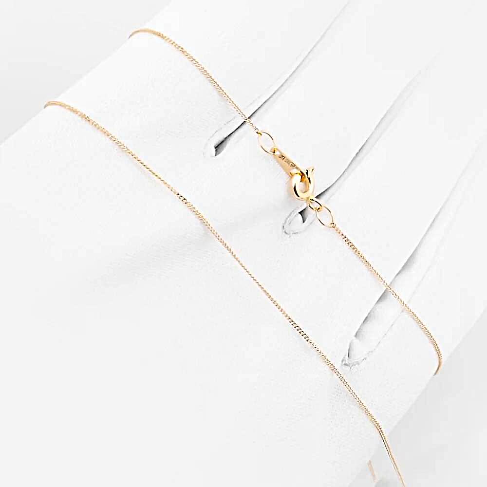 Цепь панцирь из красного золота 585 пробы