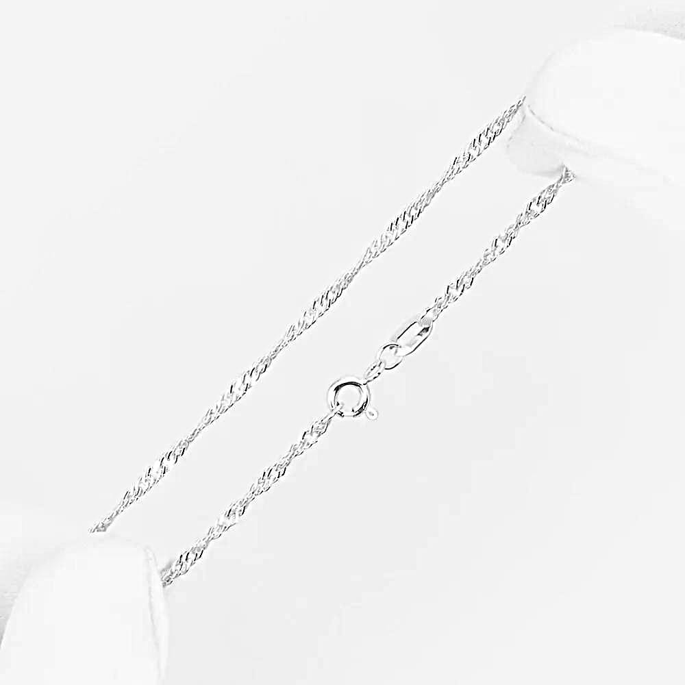 Золотой браслет, плетение сингапур 1