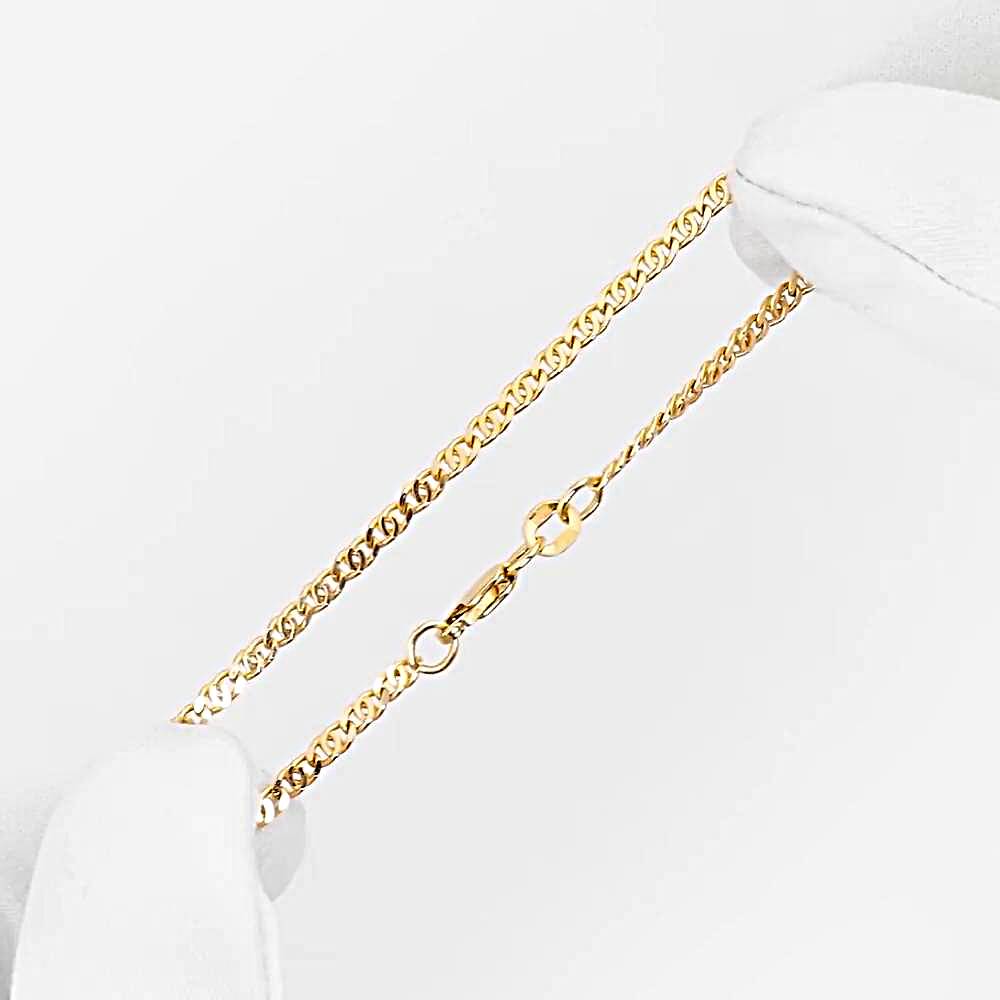 Золотой браслет, плетение птичий глаз 1