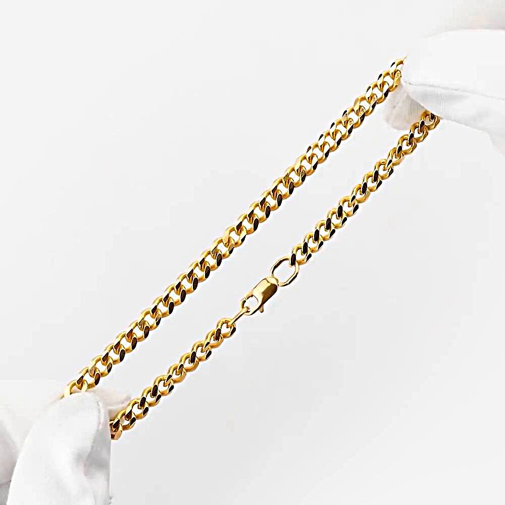 Браслет панцирь плоский из красного золота 585 пробы 1