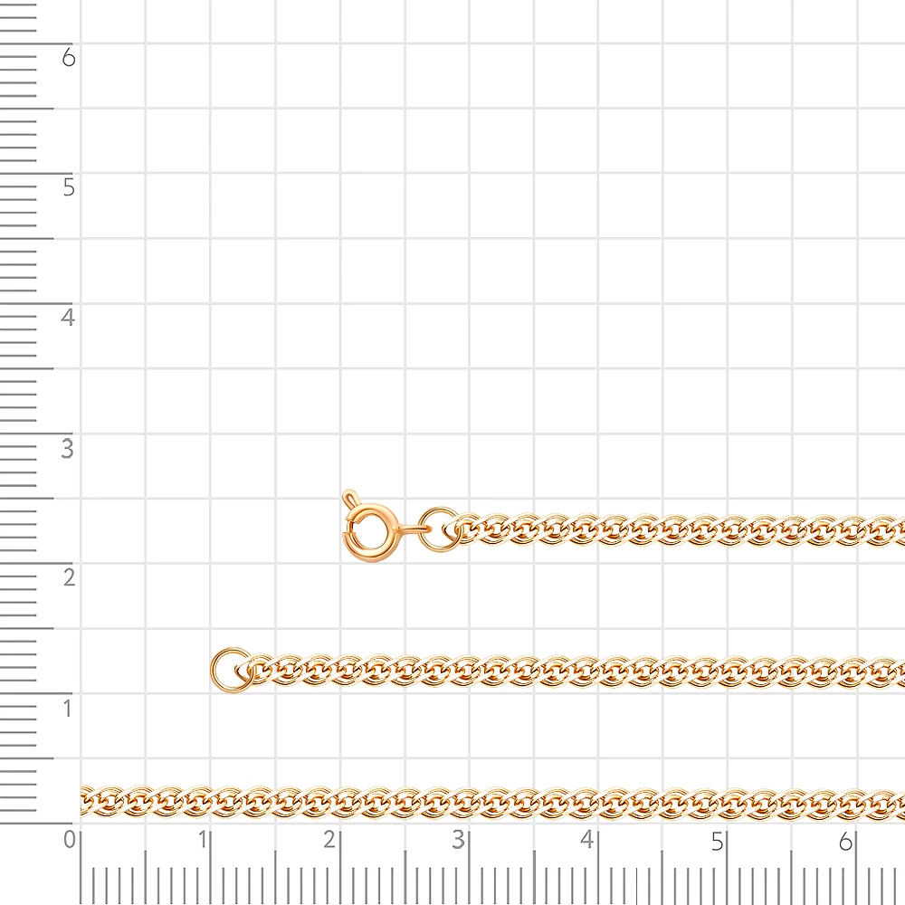 Браслет нонна из красного золота 585 пробы