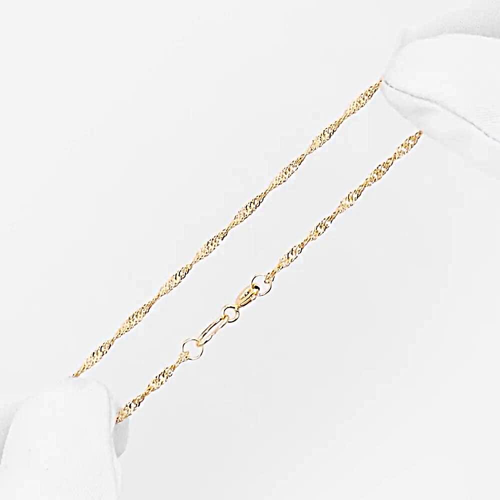 Браслет сингапур из красного золота 585 пробы 1