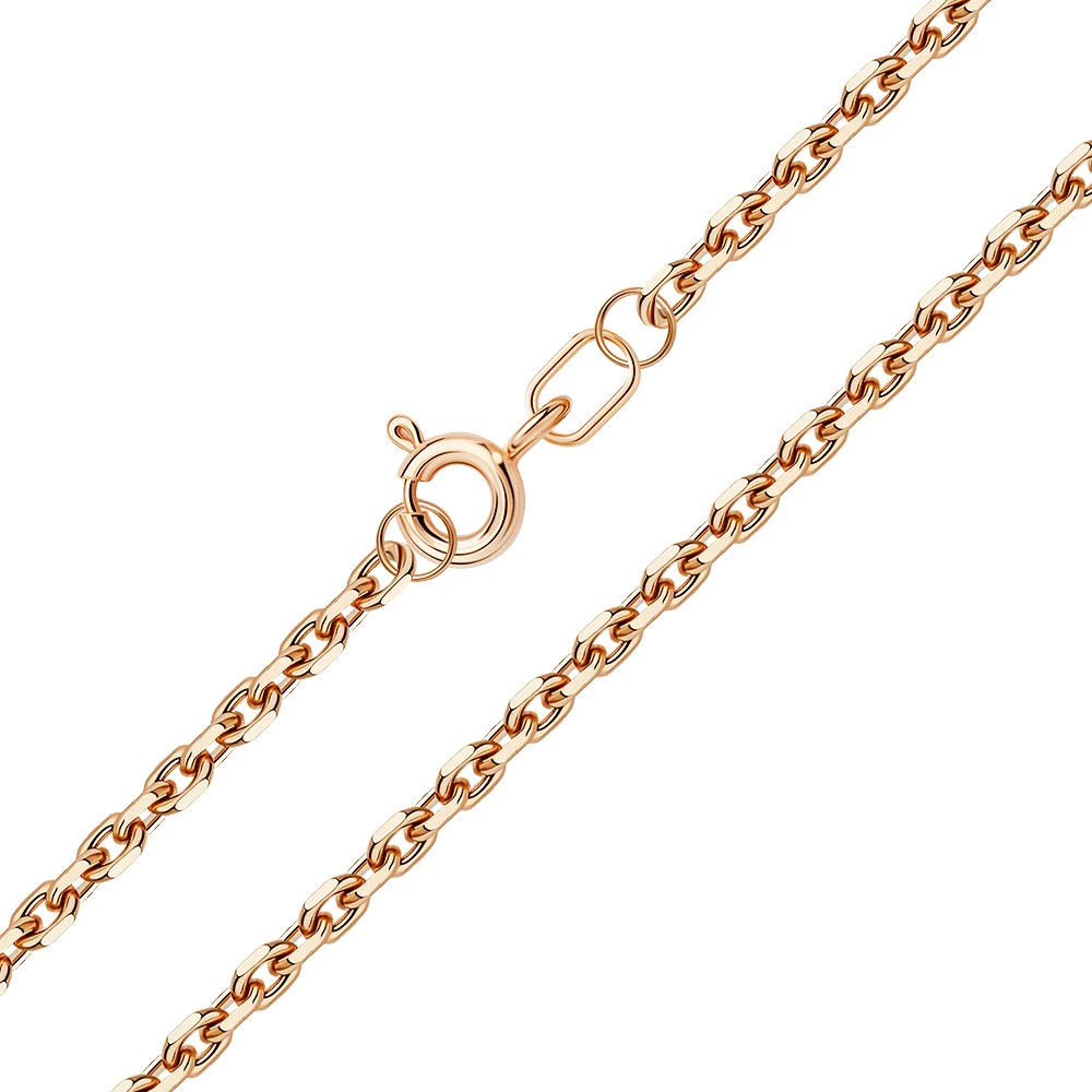 Браслет якорь из красного золота 585 пробы 1