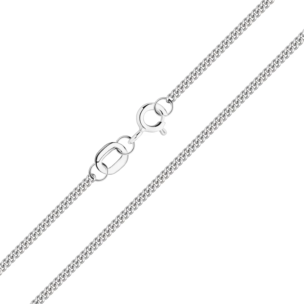 Браслет панцирь из белого золота 585 пробы