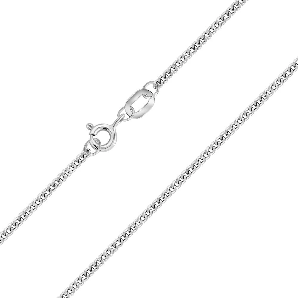 Браслет панцирь из белого золота 585 пробы