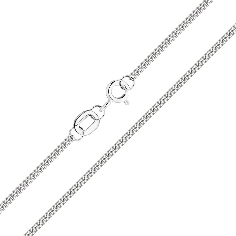 Браслет панцирь из белого золота 585 пробы