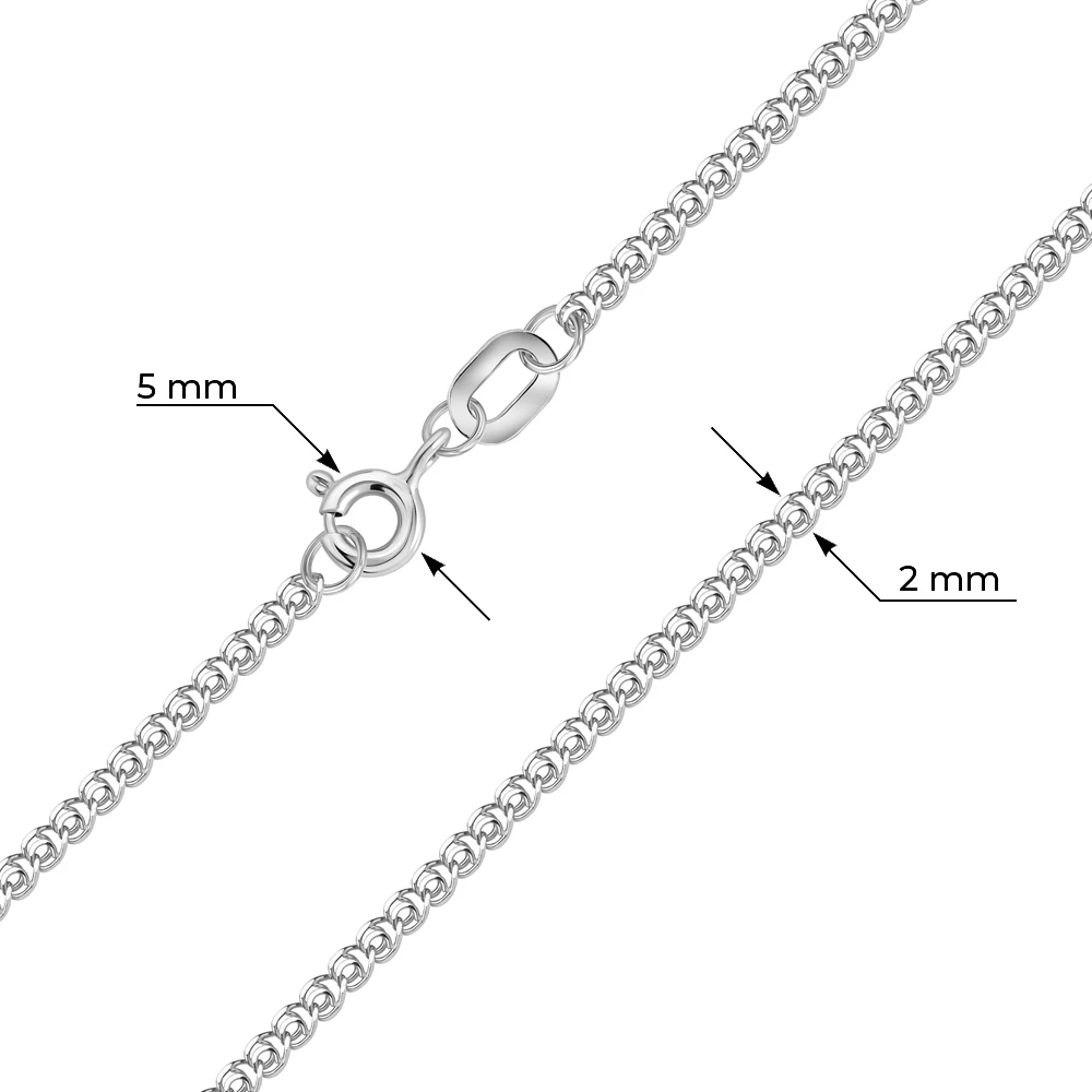 Браслет лав из белого золота 585 пробы