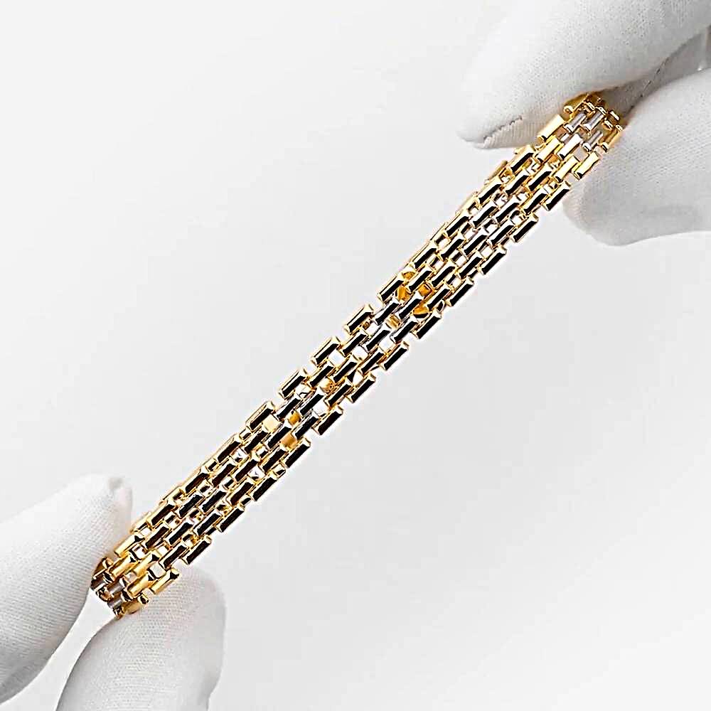 Браслет штампованный из красного золота 585 пробы