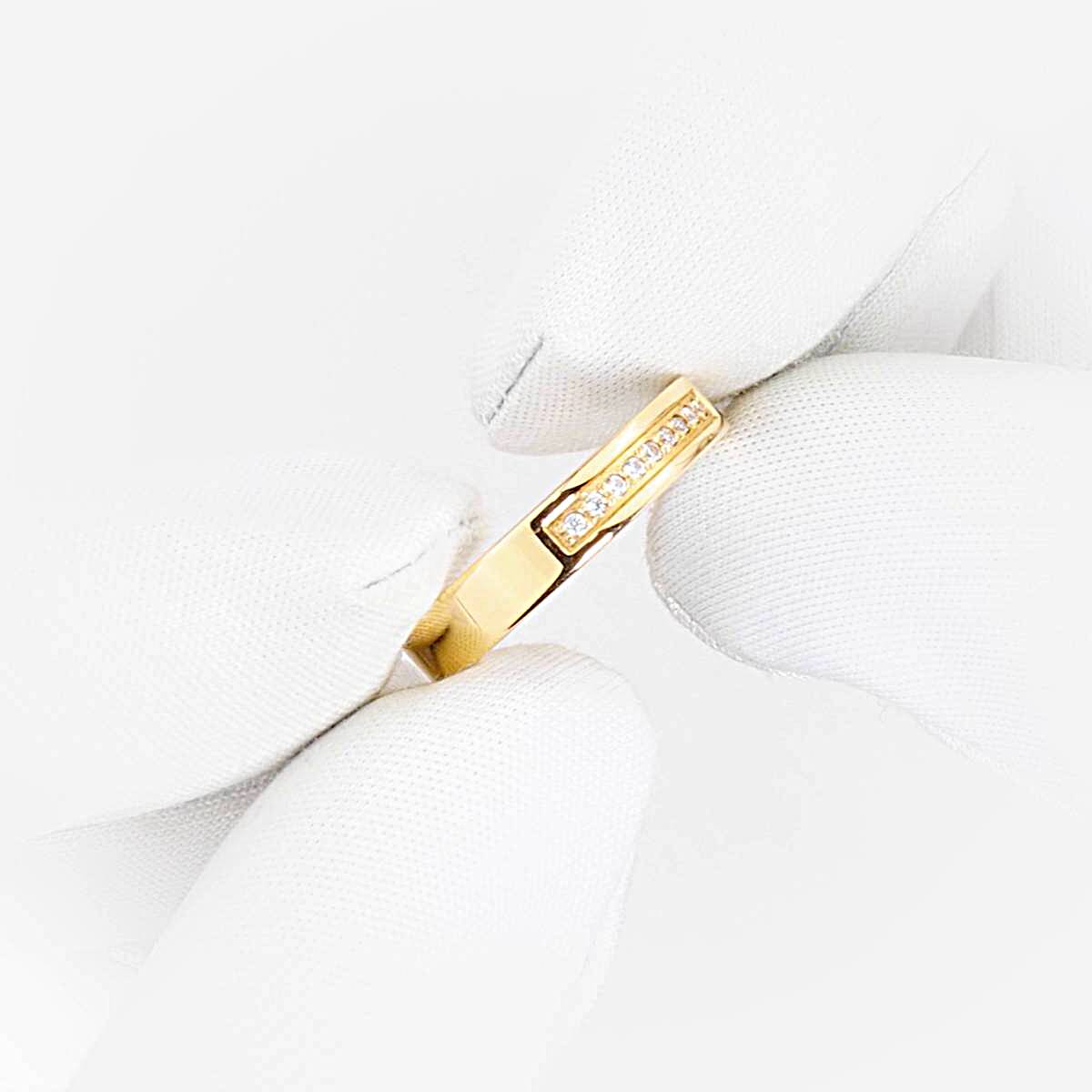 Кольцо обручальное с фианитами из красного золота 585 пробы 1