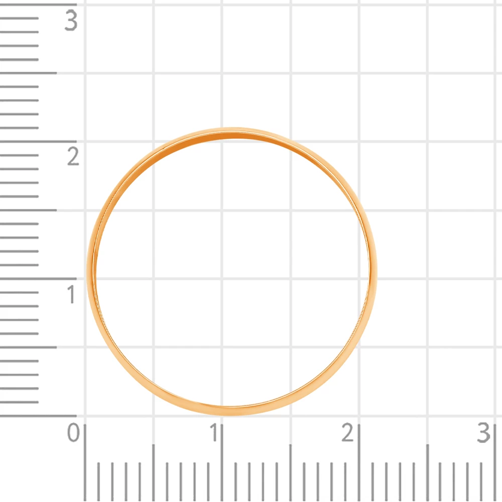 Кольцо обручальное из красного золота 375 пробы