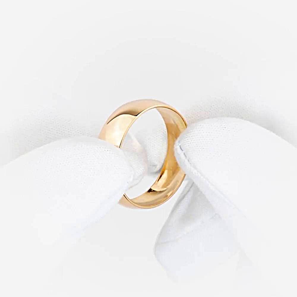 Кольцо обручальное из красного золота 585 пробы 1