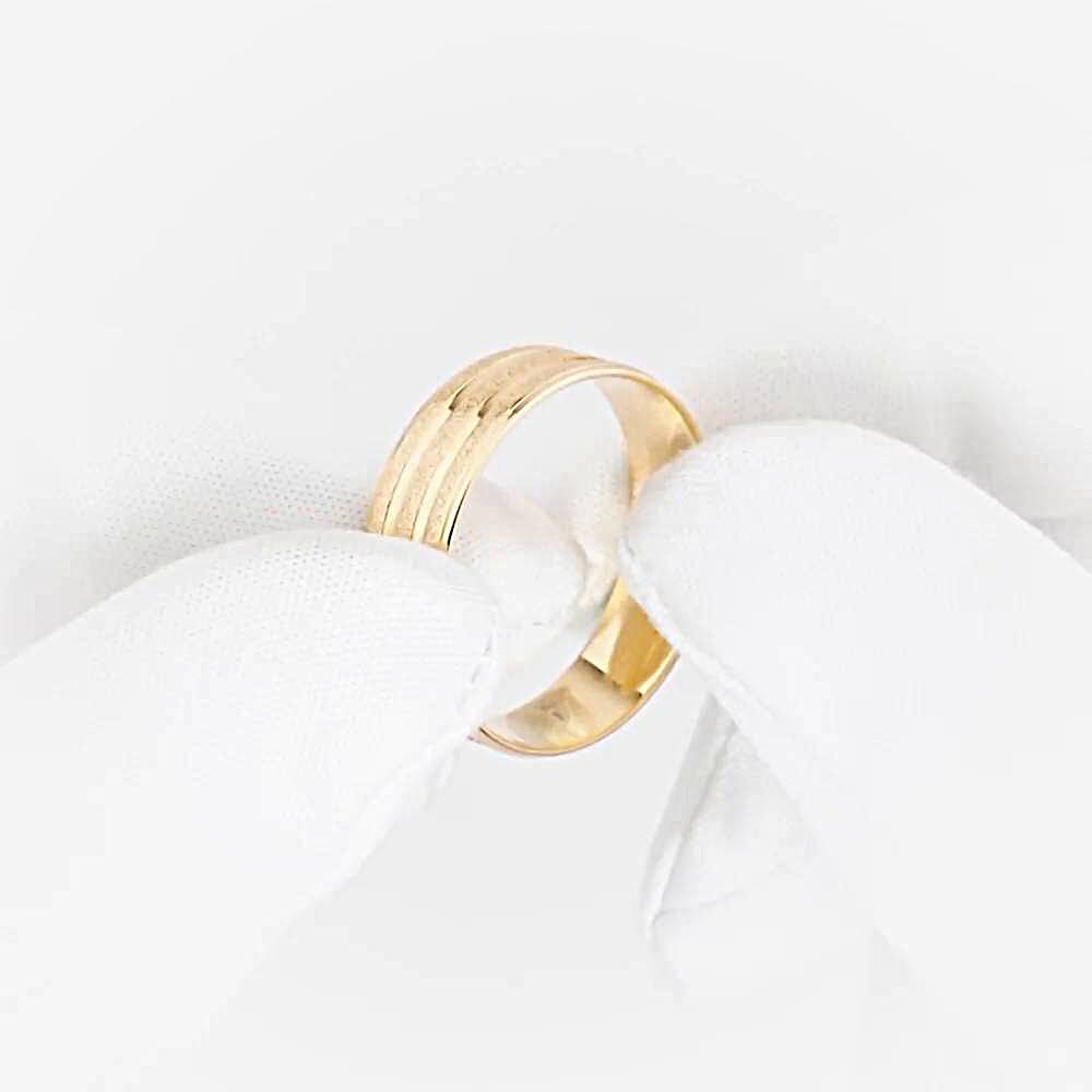 Кольцо обручальное из красного золота 585 пробы 1