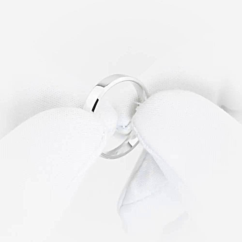 Кольцо обручальное из белого золота 585 пробы 1