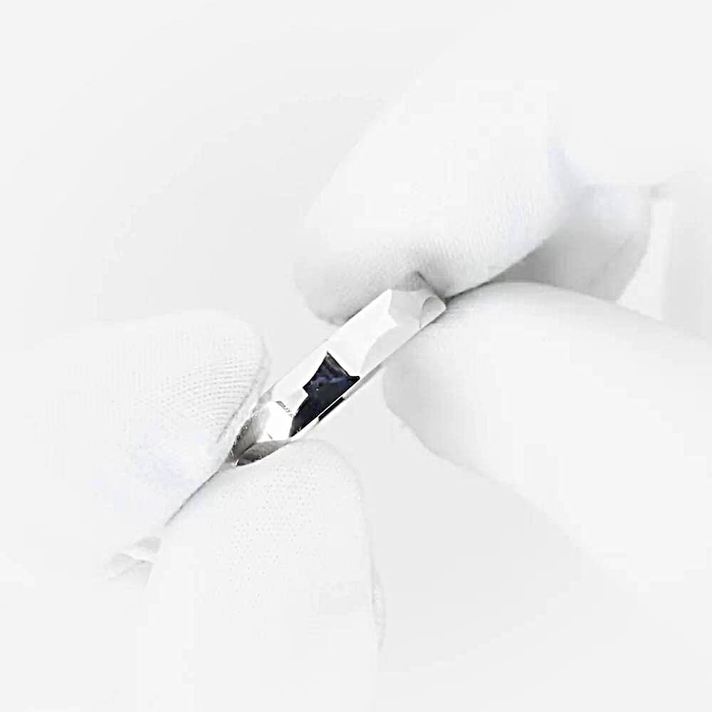 Кольцо обручальное из белого золота 585 пробы