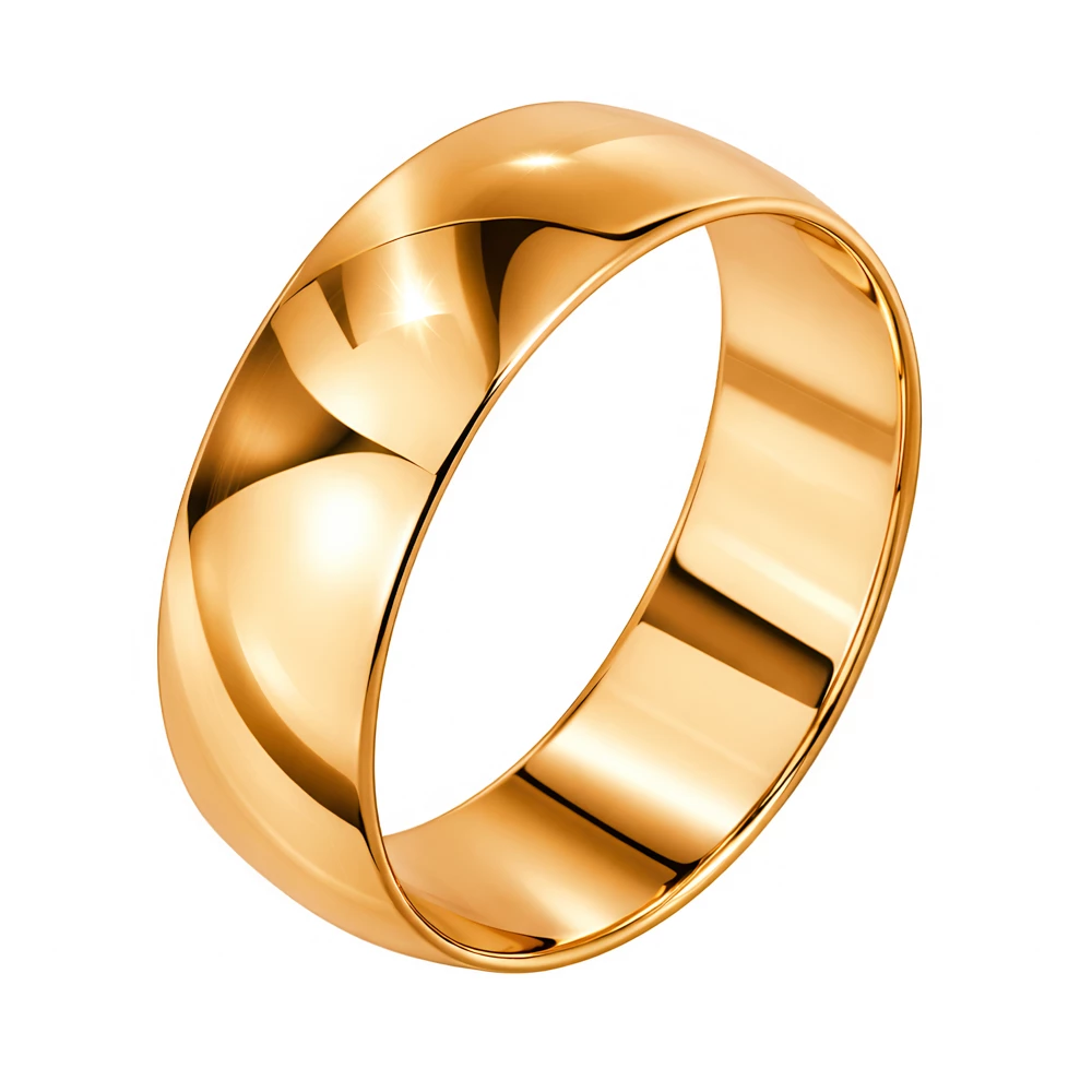 Кольцо обручальное из красного золота 375 пробы