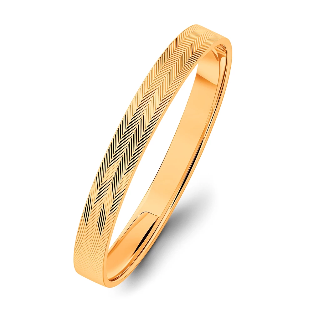 Кольцо обручальное из красного золота 375 пробы