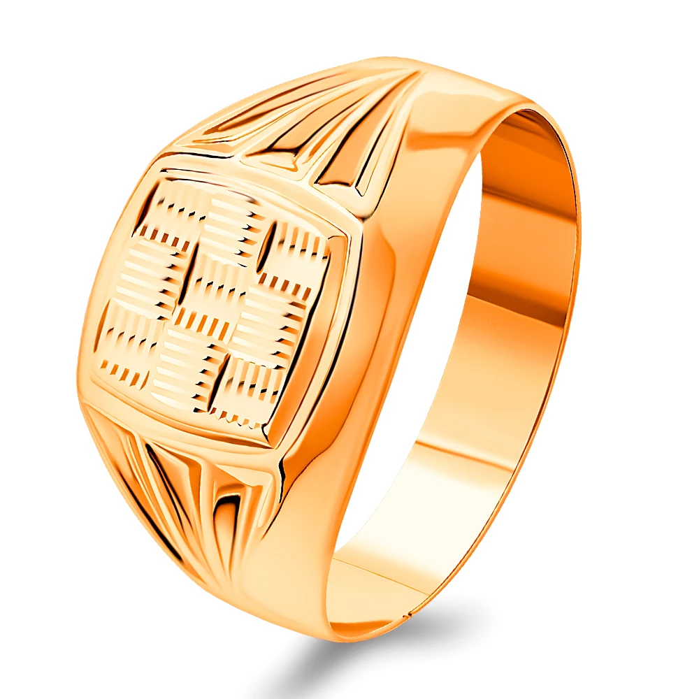 Кольцо из красного золота 375 пробы