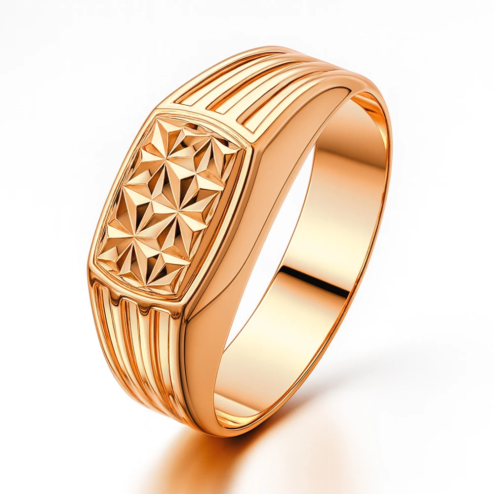 Кольцо из красного золота 375 пробы