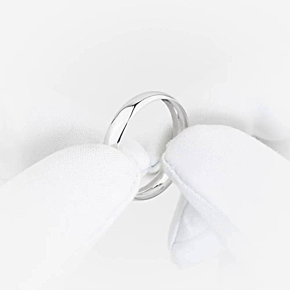 Кольцо обручальное из белого золота 375 пробы 1