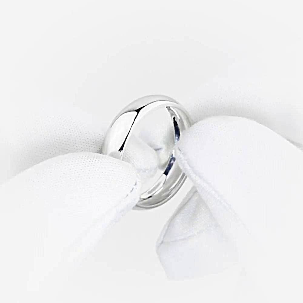 Кольцо обручальное из белого золота 375 пробы 1