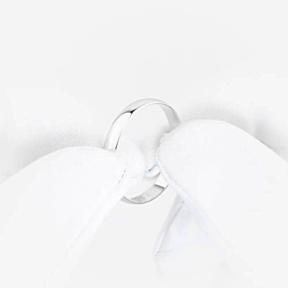 Кольцо обручальное из белого золота 375 пробы 1