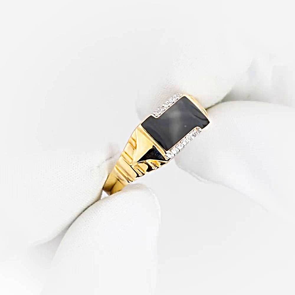 Кольцо с фианитами из красного золота 375 пробы 1