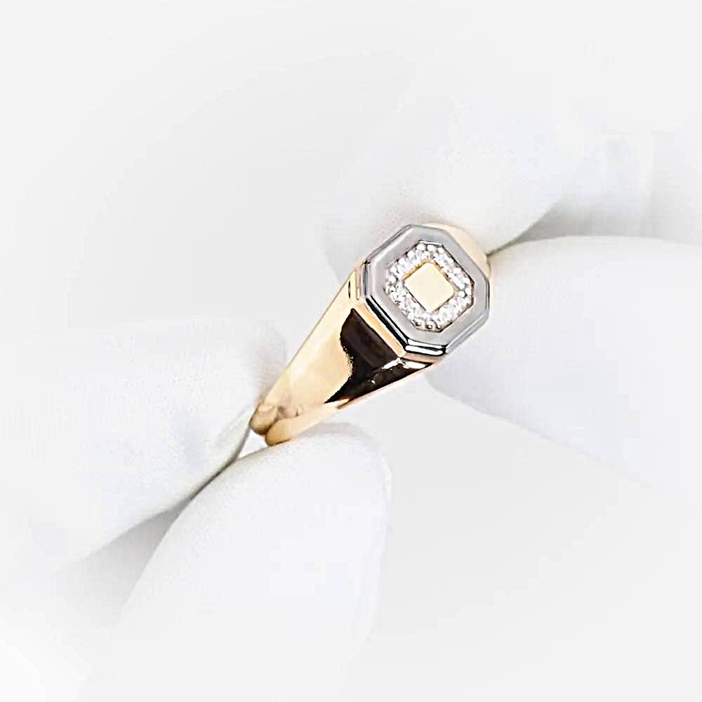 Кольцо с фианитами из красного золота 375 пробы 1