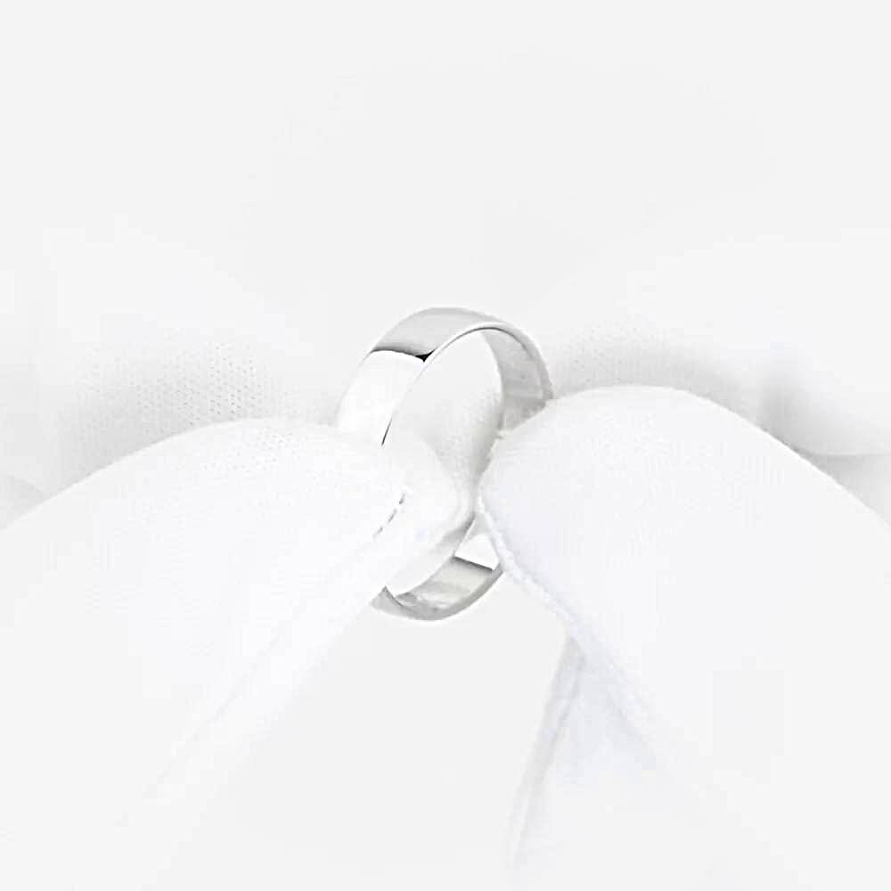 Кольцо обручальное из белого золота 585 пробы 1