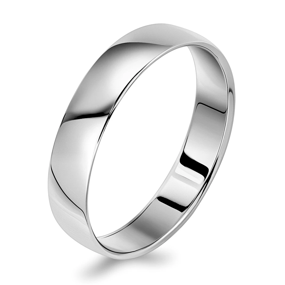 Кольцо обручальное из белого золота 585 пробы