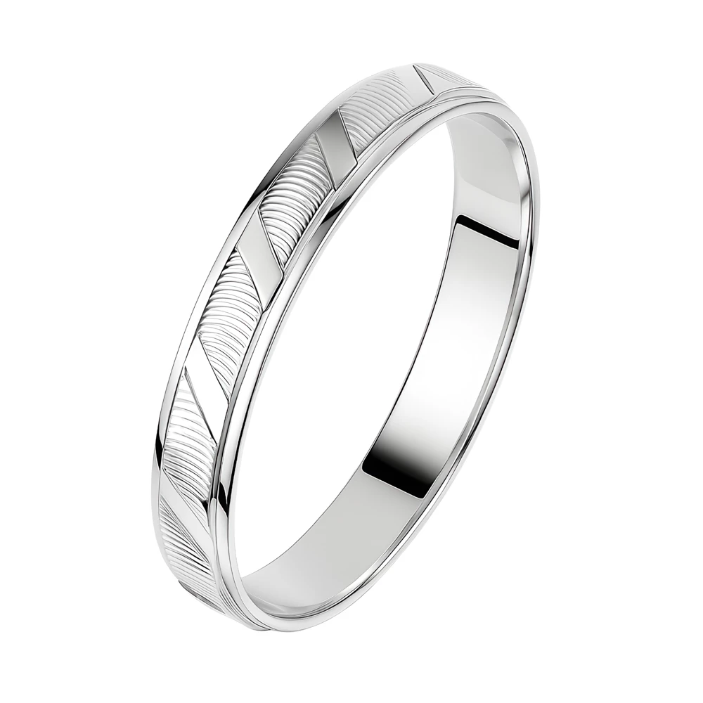 Кольцо обручальное из белого золота 585 пробы Кольцо обручальное из белого золота 585 пробы