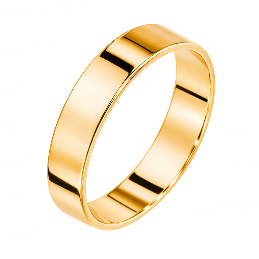 Кольцо обручальное из красного золота 585 пробы