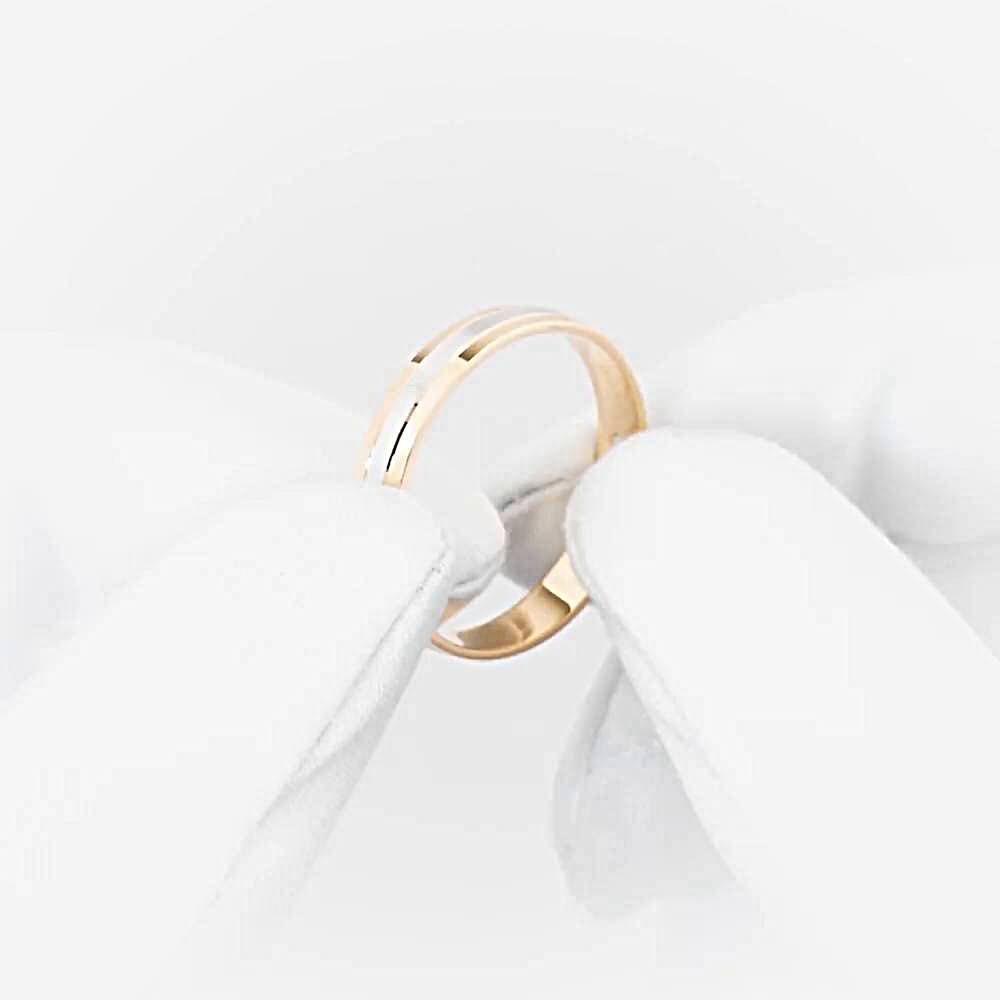 Кольцо обручальное из красного золота 585 пробы