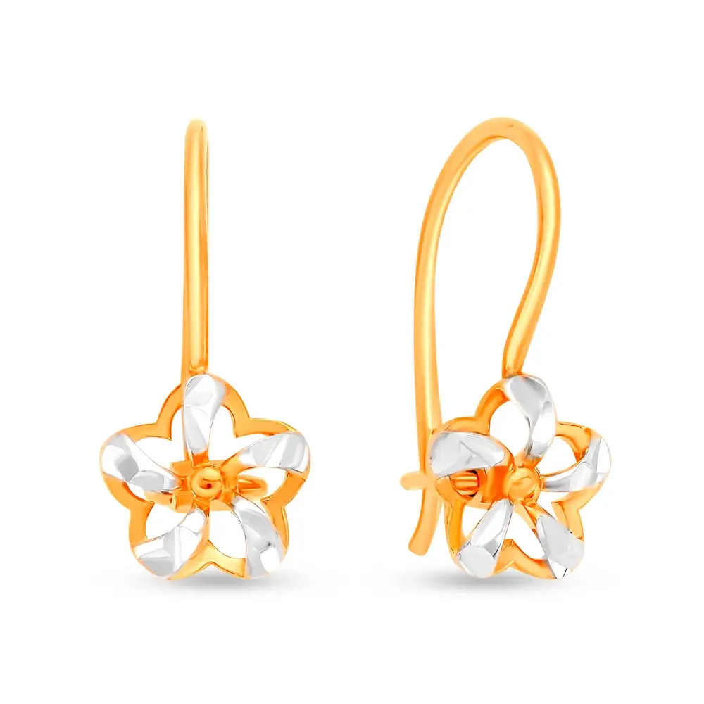 Серьги детские из красного золота 585 пробы 1