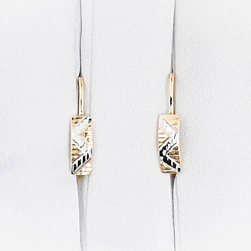 Серьги детские из красного золота 375 пробы 1