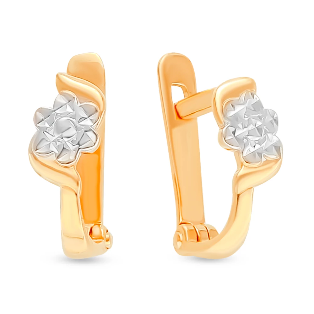 Серьги детские из красного золота 585 пробы 1