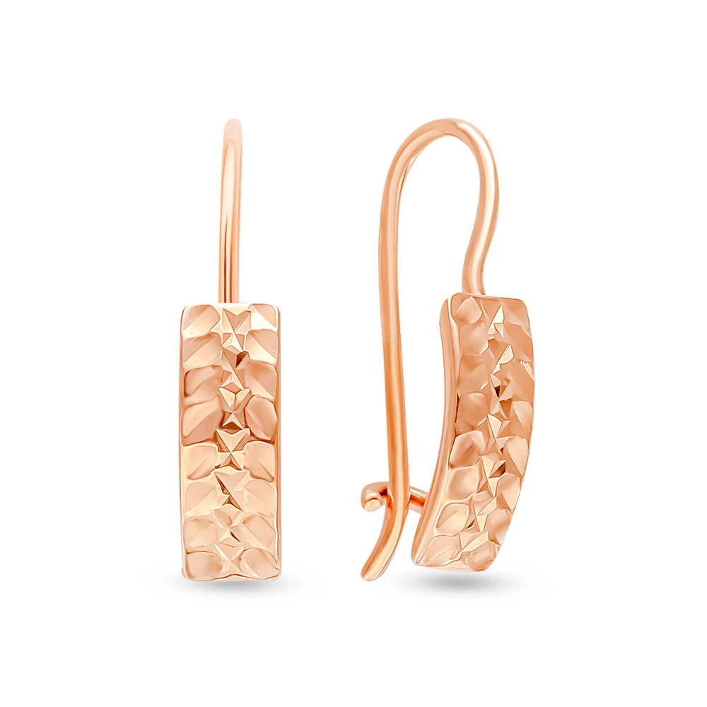 Серьги детские из красного золота 375 пробы 1
