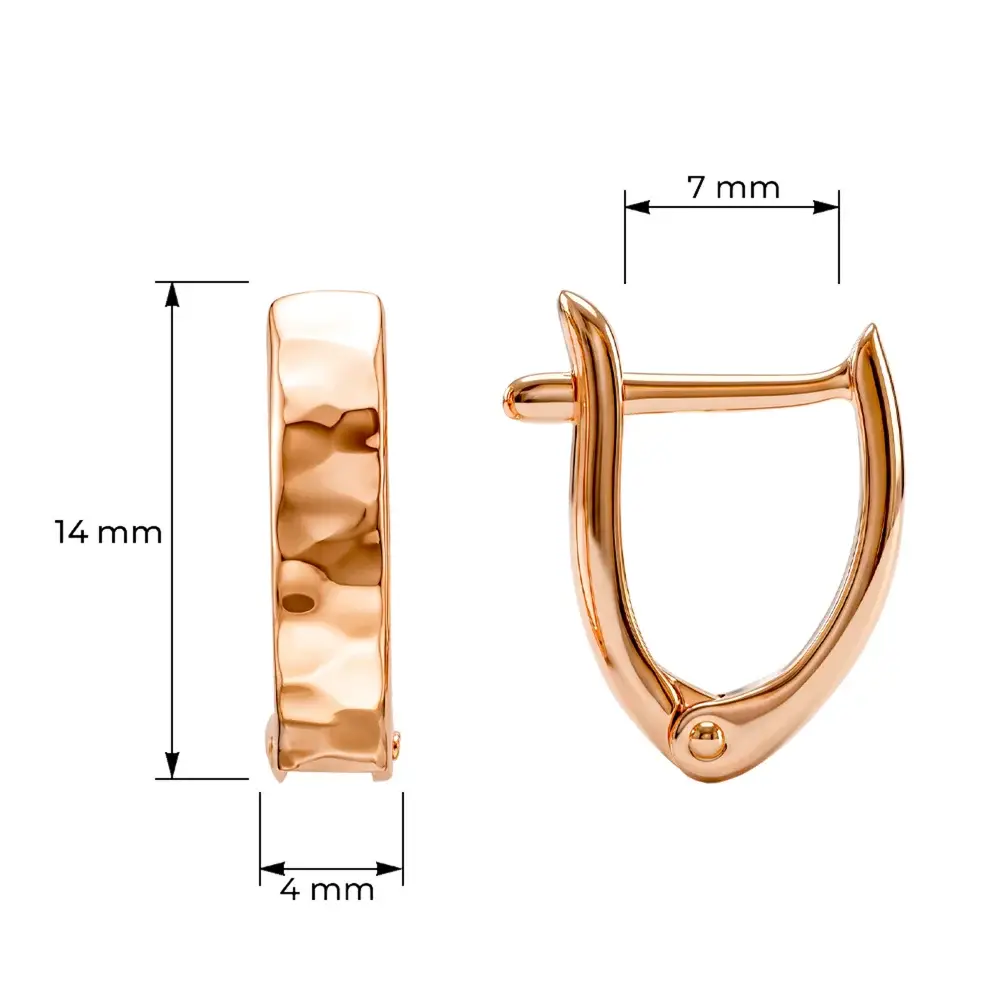 Серьги детские из красного золота 375 пробы 4