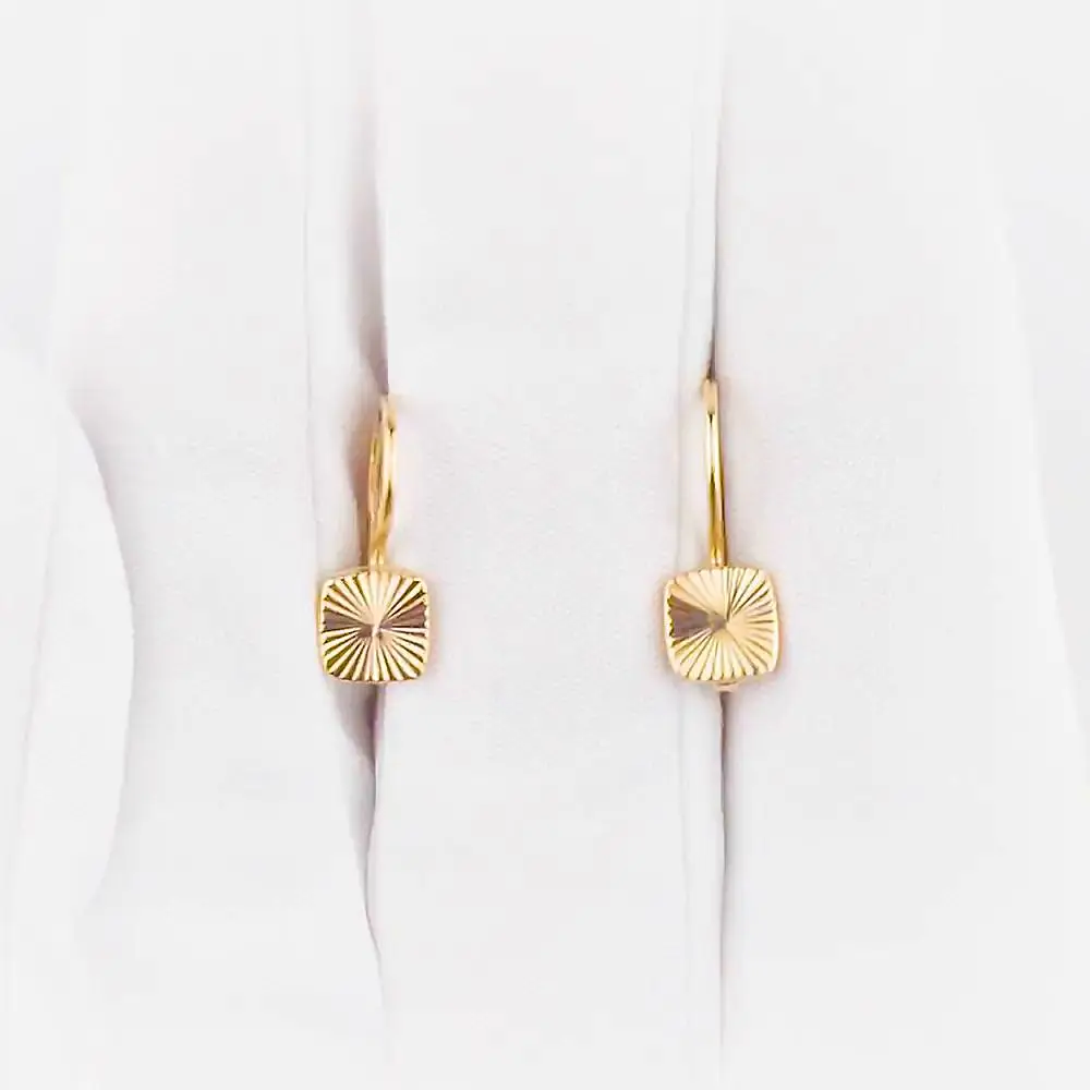 Серьги детские из красного золота 375 пробы 2