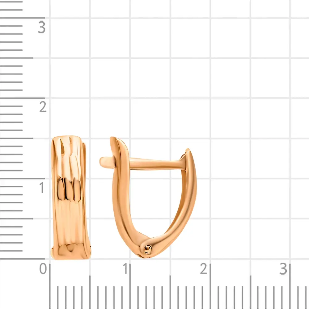 Серьги детские из красного золота 375 пробы 3