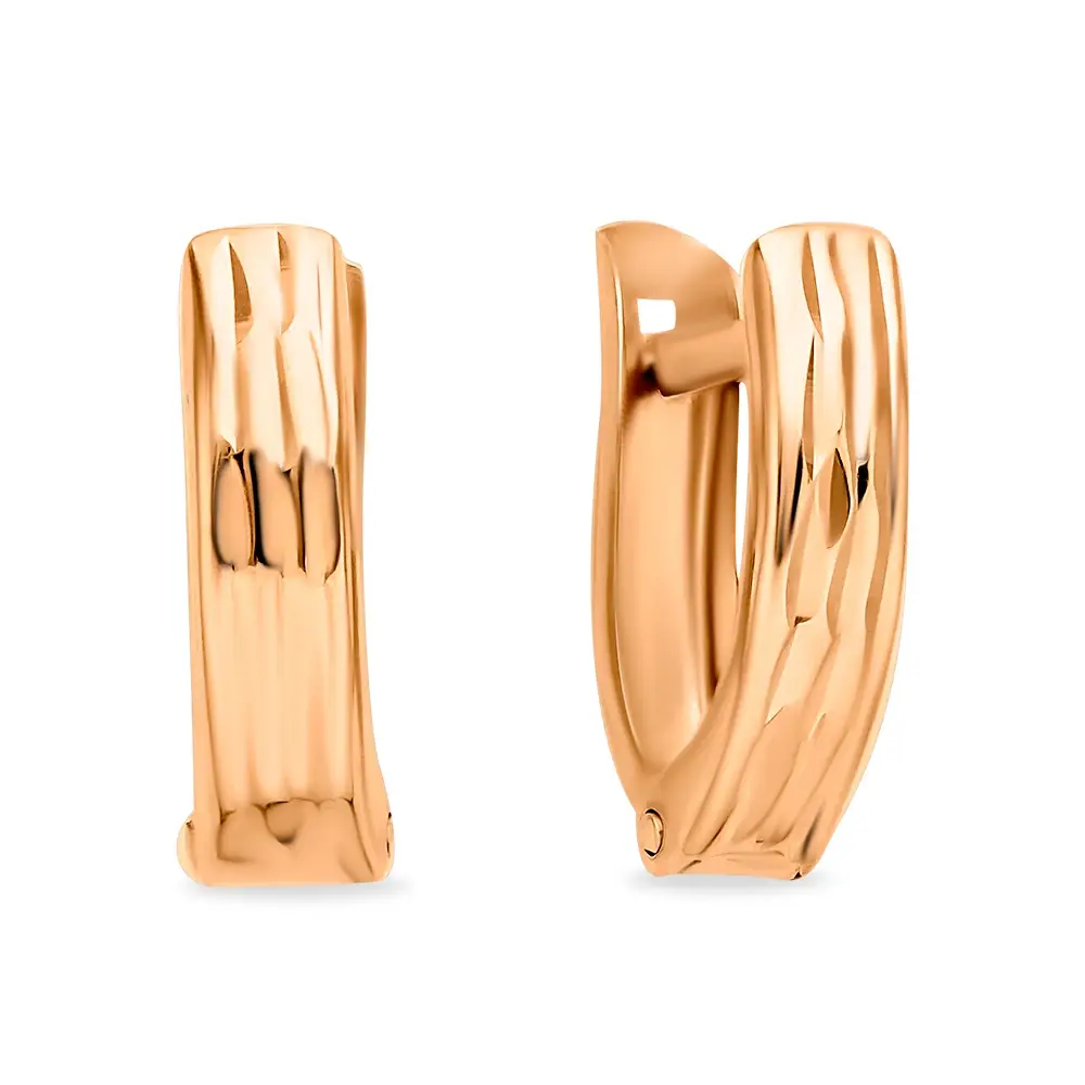 Серьги детские из красного золота 375 пробы 1