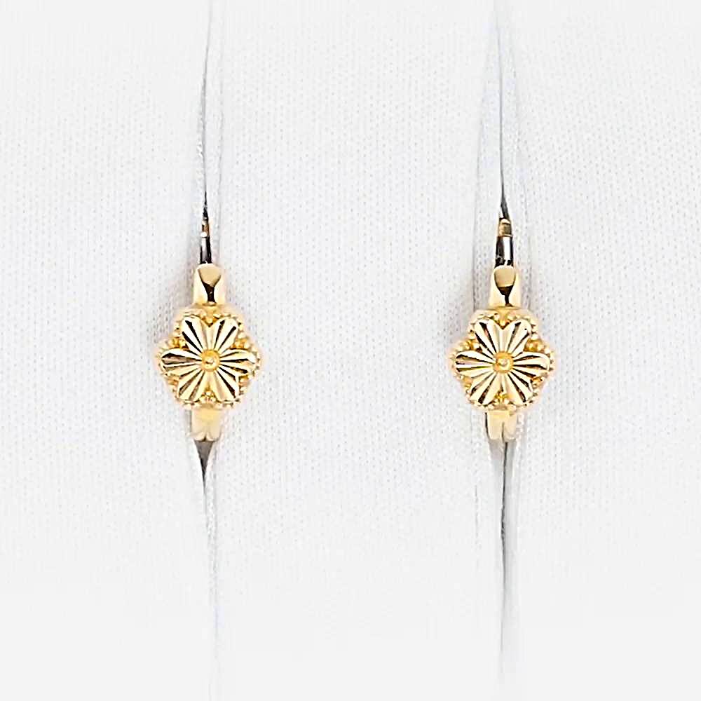 Серьги детские из красного золота 585 пробы 1