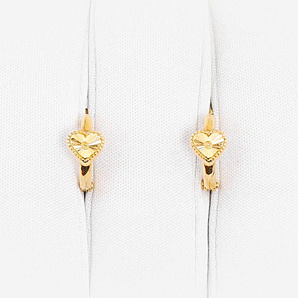 Серьги детские из красного золота 585 пробы 1