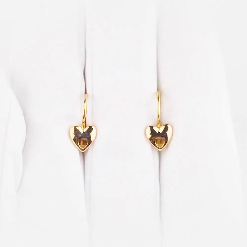 Серьги детские из красного золота 375 пробы 2