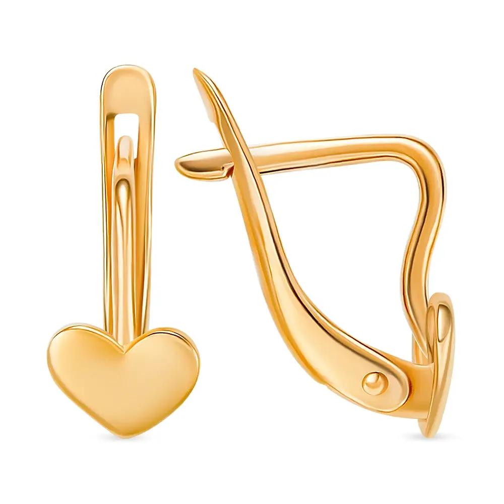 Серьги детские из красного золота 375 пробы 3